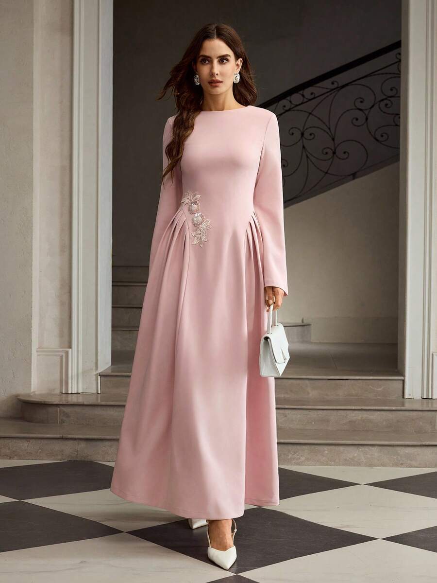 ZEYLAH Women's Elegant Decorative Dress