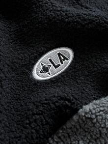 PAVTROS 男士休闲日常通勤时尚街头泰迪绒拉链立领夹克，秋冬款