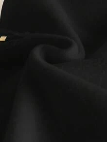 GlowEve 女士针织金色拉链装饰连帽卫衣连衣裙，法式休闲日常通勤时尚，法式优雅街头复古百搭假日商务米色/象牙色长袖连衣裙，秋冬款