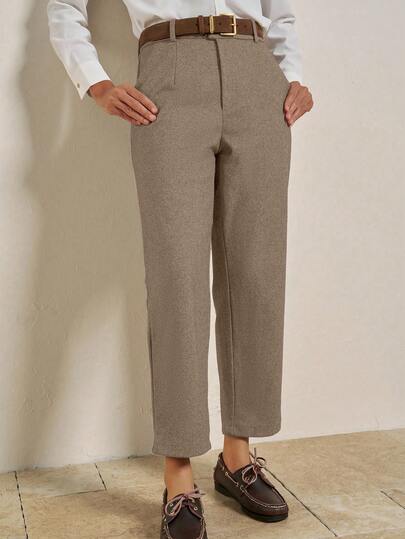 Women's Solid Color Minimalist Casual Harem Pants