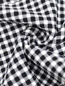 EMERY ROSE 女士时尚通勤黑白格子裤 - 黑與白 - 查看 9