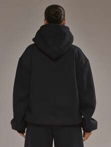 Musera Sport Áo hoodie rộng thùng thình thêu họa tiết, chỉ có áo trên, thích hợp cho bộ đồ thể thao Padel, tập gym, tập luyện, kỳ nghỉ xuân, trang phục thường ngày, ngày lễ. - Màu xanh hải quân - Xem 2