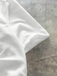 AXEPEAK 2pcs Men's Loose Fit Short Sleeve Cuban Collar Black & White Shirts, Streetwear Style - White - View 5