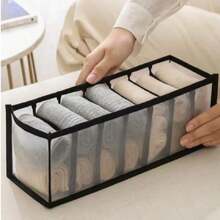 Underwear Compartment Organizer Socks Underwear Storage Box Drawer Storage Organizer Bag Sun Travel Cool - Black - View 9