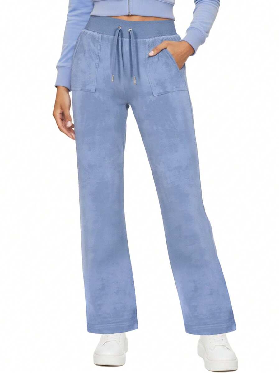 Juicy Couture Women's Pants Robia Blue - Dusty Blue - View 1