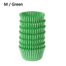 500/1000个迷你彩色巧克力纸蛋糕纸杯蛋糕衬垫烘焙松饼盒杯托派对托盘蛋糕模具装饰工具 - 彩色 - 查看 9