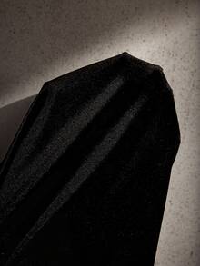 Cheriluna Maternity Elegant Off-Shoulder Bowknot Design Maternity Dress, High-End Luxurious Dress For Pregnant Women, Autumn/Winter - Black - View 6