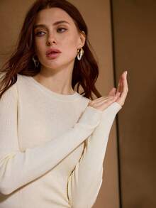 MOTF PREMIUM WOOL ROUND NECK SLIM FIT SWEATER