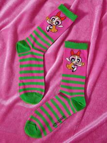 THE POWERPUFF GIRLS X SHEIN 女士船袜 - 彩色 - 查看 3