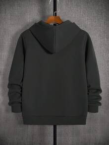 Grauer Ribbon Muster Dekor Minimalistischer Oversized Sweatshirt für Teenager Jungen, Lässig, Collegestil, Komfortabel, Mode, Vielseitig, Weicher Stoff, Geeignet für den täglichen Gebrauch, Schule, Ausflüge, Outdoor-Aktivitäten