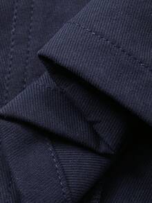 Dazy Plus Damen Cargo Hosen in Unifarbe in Große Größen, Streetstyle, lange Länge, Frühling/Herbst - marineblau - Übersicht 7