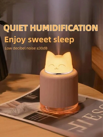 Teckwe 2025新款宠物迷你便携式孕妇及婴儿级加湿器夜灯，适用于家庭、卧室及办公室