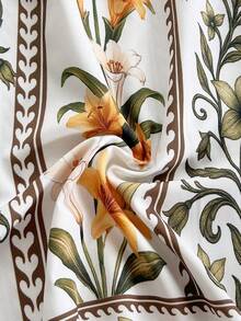 Soleia 女士度假休闲印花露脐吊带中长连衣裙 - 彩色 - 查看 6