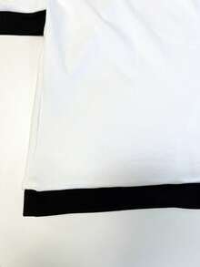 SHEIN Franclia 优雅浪漫的女士喇叭裤（含腰带） - 白色 - 查看 7