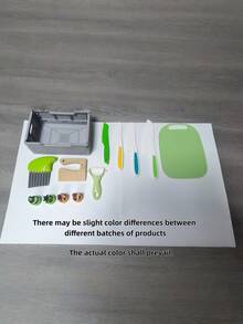 Juego de herramientas de cocina reales para niños, utensilios de cocina funcionales, juguete educativo de aprendizaje temprano para el desarrollo de habilidades prácticas, ideas de regalo para cumpleaños, Navidad y días festivos - Estilo 1 - Ver 10