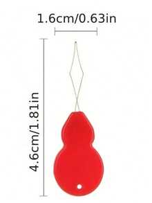 5pcs Colorful Gourd Threaders - Quick Needle Threaders Suitable For Hand Sewing, Knitting Crafts, Patchwork, DIY Art, Colors Sent Randomly. - Multicolor - View 3