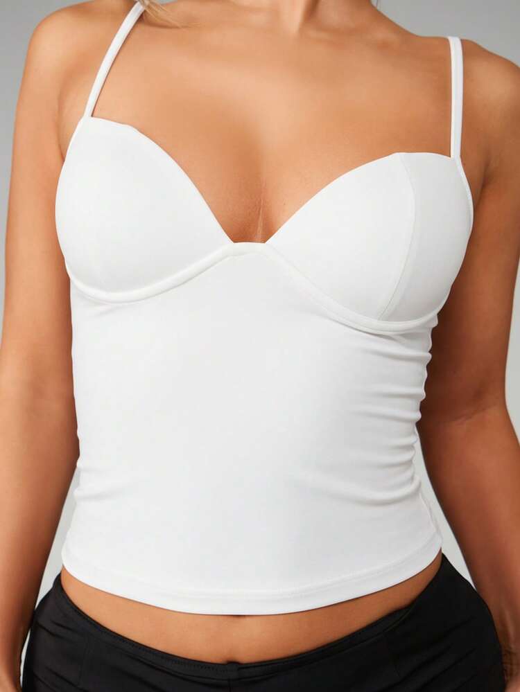 MISSGUIDED Longline Corset Bustier Tank Top With Underwire Support And Adjustable Straps