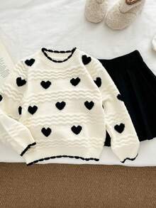 Genkimix Kids 小女孩可爱甜心毛衣套装 - 彩色 - 查看 7