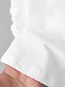 Resyla 女士户外休闲上衣，夏季款，马牙刺绣设计，适合户外活动、约会、度假穿着、街头时尚摄影，必备单品，吸睛时尚百搭女式T恤 - 白色 - 查看 3