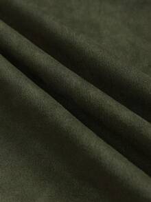 GlowEve 标准尺寸女士优雅腰带设计裙子，秋冬 - 軍綠色 - 查看 8