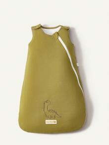 Cozy Pixies 秋冬季刺绣恐龙婴儿睡袋（1个装），厚实柔软保暖，适合新生儿日常使用，通过Oeko-Tex认证 - 墨綠色 - 查看 6