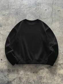 AXEPEAK Áo nỉ dài tay cổ tròn in họa tiết hình học màu tương phản dành cho nam, mùa thu, dành cho mùa thu đông - Nhiều màu - Xem 3