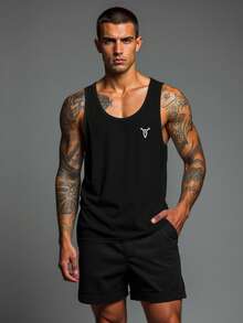 Manfinity Sport Corelite 3pcs Boyfriend Style Men Solid Color Round Neck Casual Sport Tank Tops  Workout Tops Tank Top Pack Basic T Shirt  Basketball  Jersey Boyfriend Style Men Boyfriend Style Men Hoodies Back To School Workout Tops White Tank Top Breathable