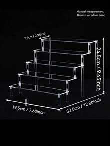 Klares Acryl Kosmetikregal - Mehrstöckiger Organizer für Make-up und Pflegeprodukte, großer Kapazität Schminktisch Aufbewahrungsständer - Verschiedenfarbig - Übersicht 10