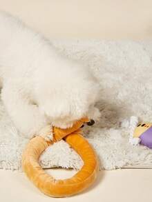 PETSIN 1pc Squeaky Dog Toy For Dachshunds - Long Plush Dog Chew Toy, Self-Playing Pet Entertainment Toy To Relieve Boredom, Durable Teething Toy For Small/Medium Dachshunds, Soft Plush Dog Toy For Puppies & Adult Dogs - Multicolor - View 6