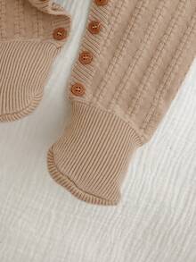 Cozy Pixies Newborn Baby Girl Contrast Color Collar Long Sleeve Romper & Pants Set, Comfortable & Versatile