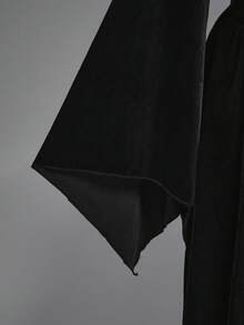 ROMWE Váy nhung đen họa tiết Paisley tối màu phong cách Gothic sang trọng, cỡ lớn, phù hợp cho tiệc tối, tiệc tùng, dịp trang trọng, váy cổ điển thanh lịch cỡ lớn - Nhiều màu - Xem 4