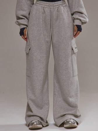 Musera Sport Pantalones cargo de pierna ancha, pantalones de chándal solo para pádel, ropa deportiva de otoño e invierno para gimnasio y entrenamiento