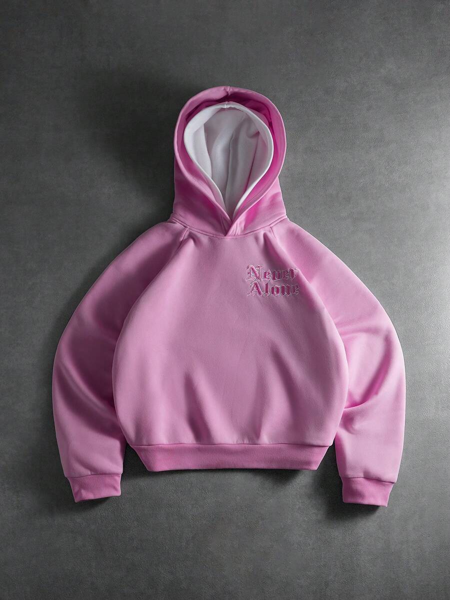 PAVTROS Men's Letter Embroidered Long Sleeve Casual Fleece Hoodie, Autumn/Winter - Multicolor - View 1