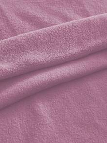 Hoodie Lengan Panjang Patchwork Blok Warna Kasual Olahraga AXEPEAK - Baby Pink - View 5