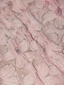 Revavyn 亮片网纱吊带修身连衣裙，花卉镂空细节增添精致感，修身剪裁凸显曲线，闪耀浪漫风格，适合晚宴和约会。 - 粉色 - 查看 7