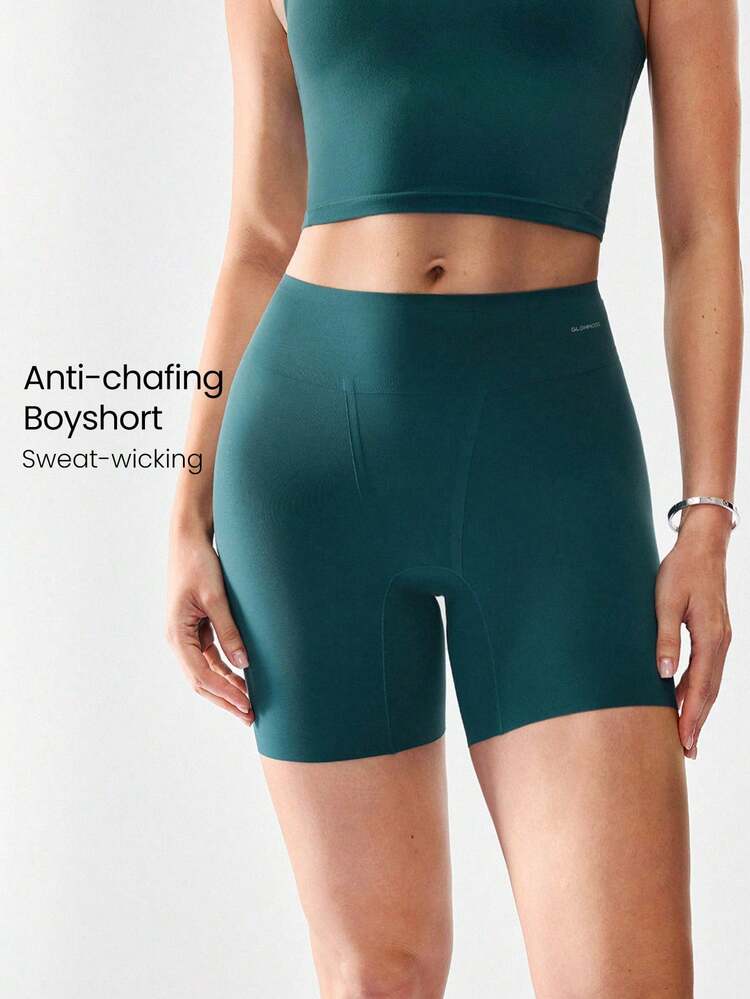 1 Packung Bonding Unterhosen mit hoher Taille, Boyshorts für den täglichen Lässig Wear