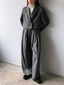 DAZY 少女秋季商务装 - 灰色 - 查看 8