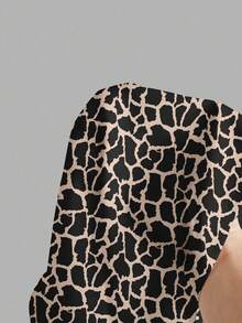 SHEIN LUNE Women's Casual Geometric Print Blouse, Suitable For Office Wear In Autumn/Winter New Year Party - Multicolor - View 6