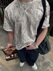 Manfinity Dauomo 男士宽松圆领短袖T恤，简约时尚