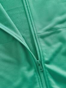 ROMWE MEN Street Life Herren Lässig Kapuzenpullover und Jogginghose Set - Grau - Übersicht 9