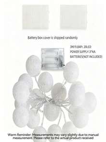 1 Stück 10/20 Lichter 2/3m Kugelleuchten, Märchenlichter zur Dekoration von Zimmer, Schlafzimmer, Geburtstagsfeiern, Hochzeiten, als Geschenk - Gelb - Übersicht 8