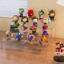 Klares Acryl Kosmetikregal - Mehrstöckiger Organizer für Make-up und Pflegeprodukte, großer Kapazität Schminktisch Aufbewahrungsständer - Verschiedenfarbig - Übersicht 16