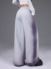 Quần dài thường ngày Bloopia Retro Gradient màu in họa tiết thời trang cá tính đa năng dành cho nữ mặc mùa thu/đông, Halloween, thích hợp đi làm hàng ngày, văn phòng tại nhà, lễ trường, thể thao & giải trí, trang phục đường phố cổ điển - Xám - Xem 5