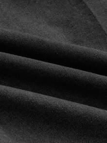 SHEIN MOD 女士休闲牛仔背带裙，带口袋 - 黑色 - 查看 4