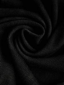 SHEIN Playful Pals 女童蝴蝶结毛衣和裙子套装，秋冬 - 黑色 - 查看 8