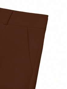 SHEIN Clasi 女士纯色编织休闲阔腿裤