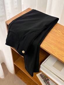 Dazy Kids 少女休闲裤 - 黑色 - 查看 2