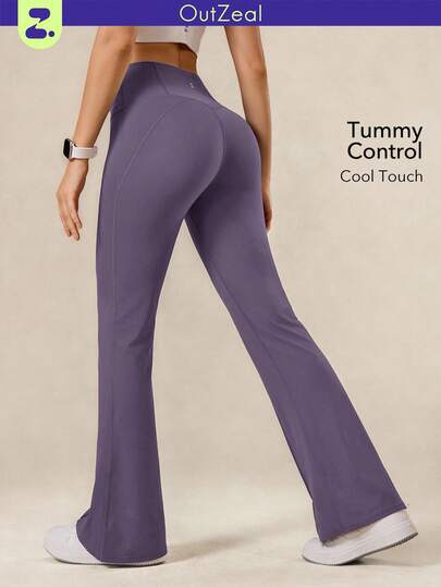 OutZeal Women Sports Pants Daily Casual Lounge UV Protection Tummy Control Cool Touch Flared Bottom