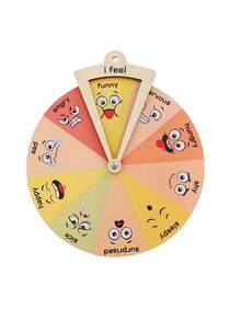 木质情绪轮墙饰情绪板冥想工具手工家居装饰环保材质减压办公装饰