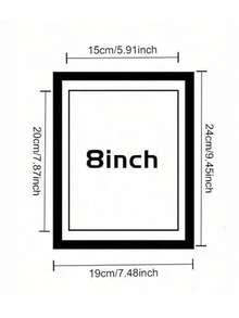 1件套高端复古棕金色相框墙饰，8x10/5x7英寸带亚光相框套装，复古相框，可用于桌面和墙面展示，咖啡色家居装饰，适用于客厅和卧室